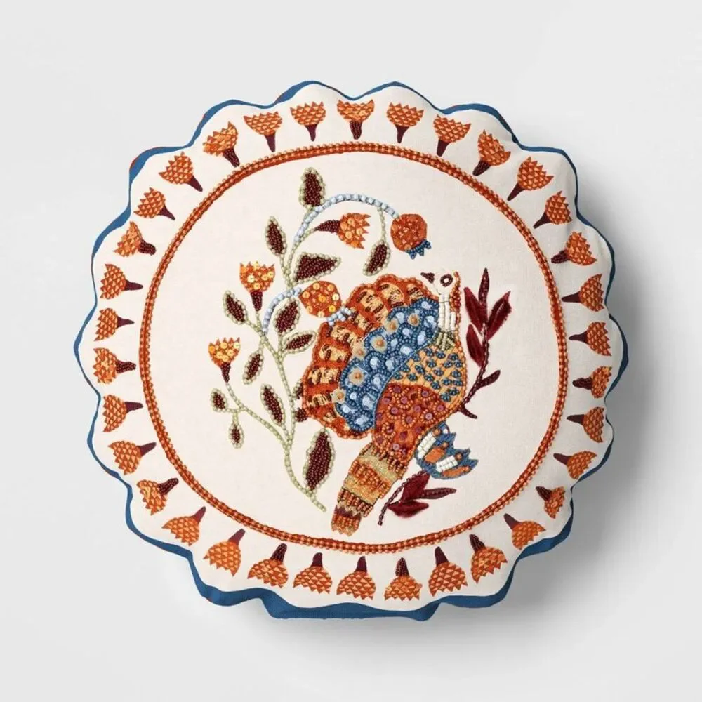 Round Turkey Pillow - Threshold